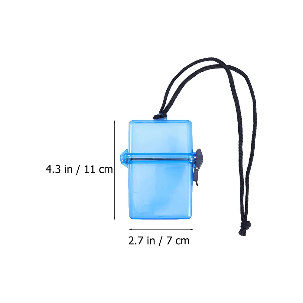 3Pcs Waterproof Boxes Premium Plastic Medicine Storage Outdoor Sealing Watertight Dry Cases Portable Floating Survival Box