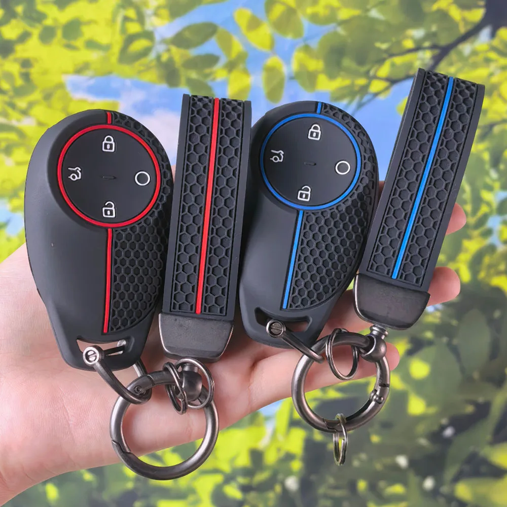 

Silicone Soft Key Case For Toyota BZ3X 2025 2026 Key Holder For GAC AION Y Plus S V LX IA5 Smart Remote Key Car Keyless