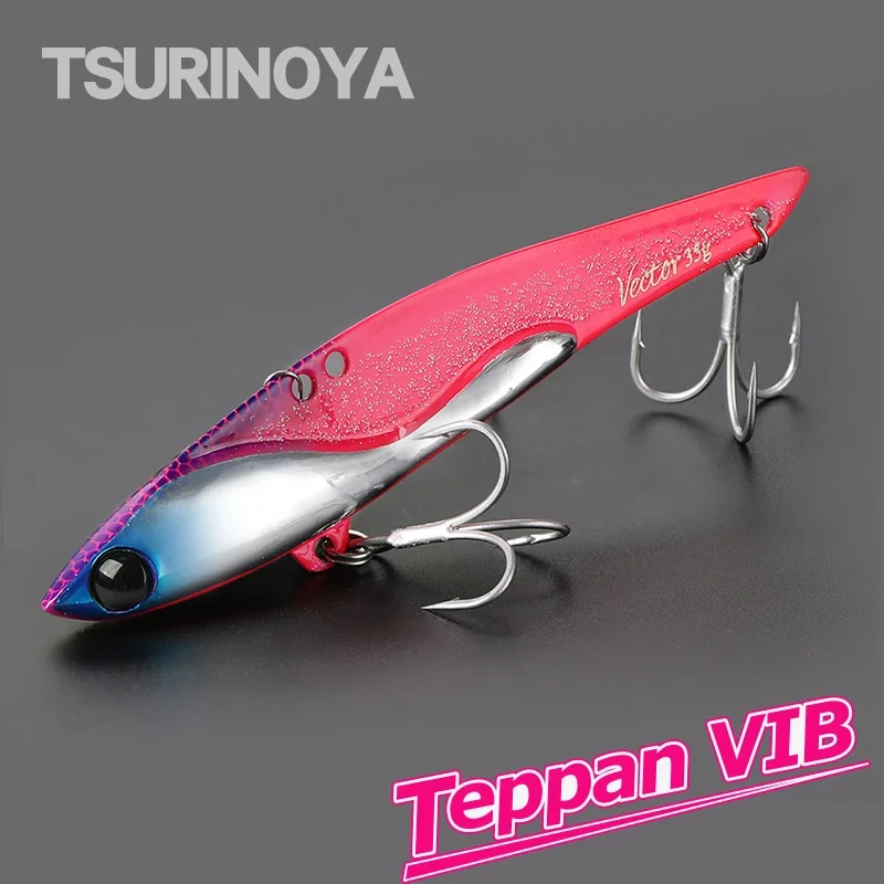 105mm 35g Long Distance Casting Metal VIB DW38C Winer Ice Jigging Vibration Metal Hard Lure Wobblers Swimbait