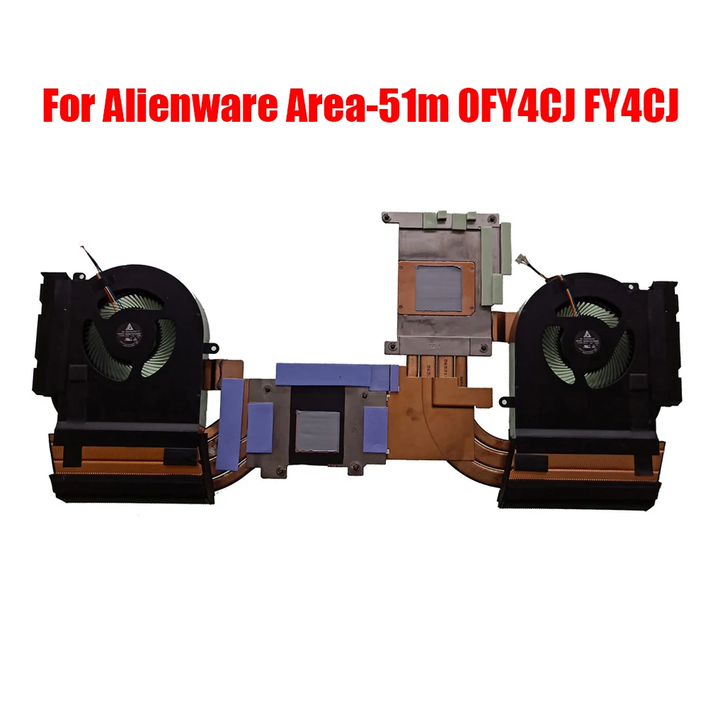 

Laptop Heatsink&Fan For Alienware Area-51m ALWA51M 0FY4CJ FY4CJ AT2F1005DT0 2070 Upgrade 2080 New