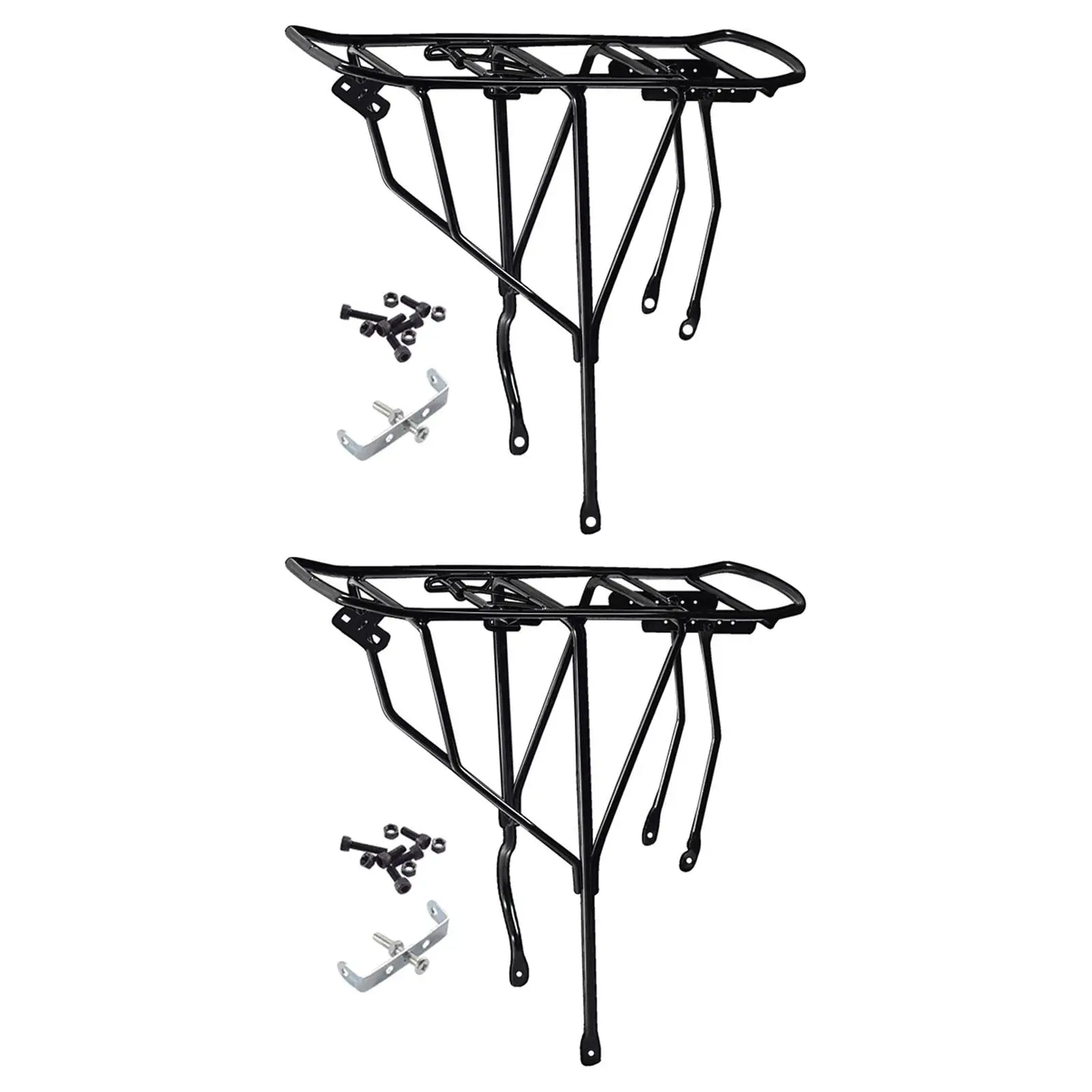 Rear Bike Rack Bicycle Carrier Rack Replacement Part Steel 250kg Heavy Duty Carrier Biking Riding Bicycle Rear Cargo Rack