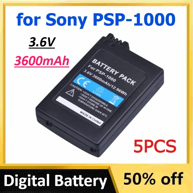 بطارية 3.6 فولت 3.6 أمبير في الساعة لأجهزة سوني PSP-1000 (1001/1002/1003/1004/1005/1006) وحدة تحكم بلاي ستيشن المحمولة بطارية ليثيوم لون قابلة للشحن #1