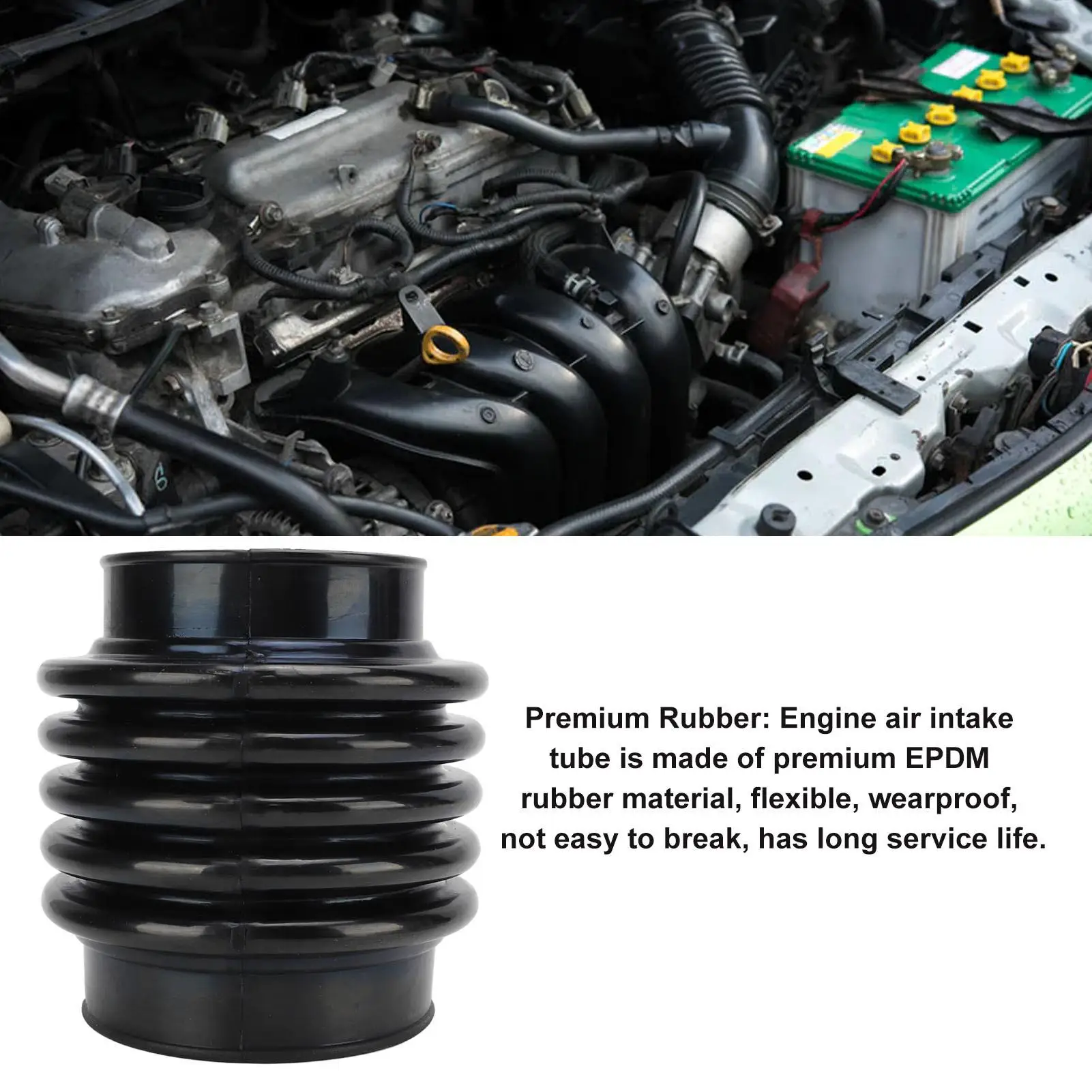 696716 Durable Heat Resistant Antiaging Engine Air Intake Hose Flexible High Performance EPDM Rubber Wearproof for car