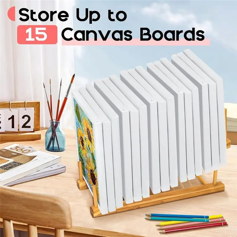 Efficient Small Art Drying Rack, Art Storage Rack,5 Layers Paint Display Rack Storage Stand For Canvas Boards, For Painting Canv