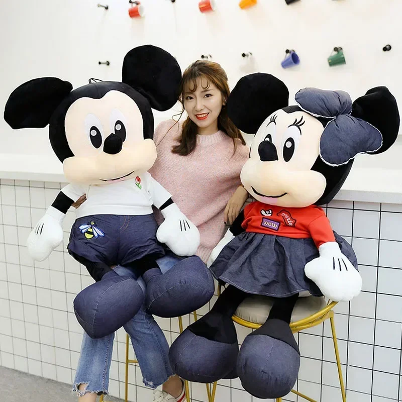 ディズニーミッキーマウスミニーぬいぐるみ漫画枕カップルモデル漫画アニメぬいぐるみ子供の誕生日クリスマスギフト