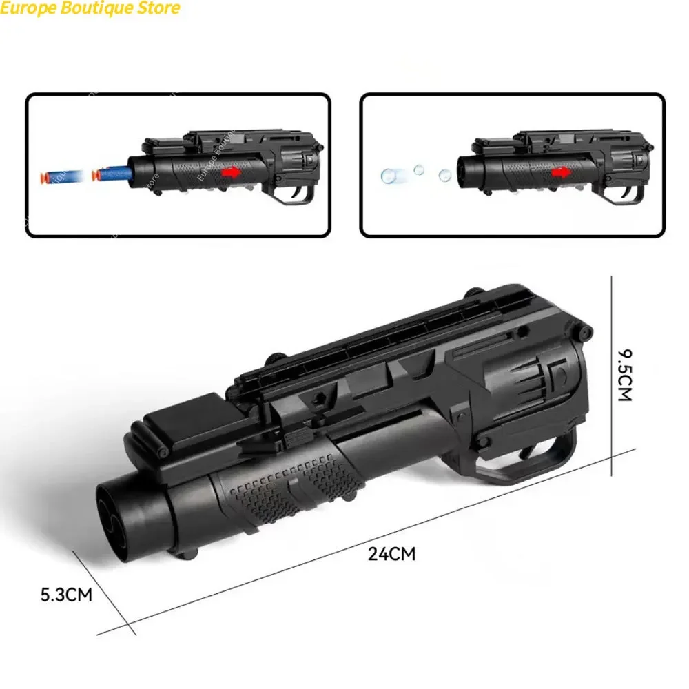Sport all'aria aperta M203 Palline di gel Lanciatore di granate M416 Schiuma morbida Proiettile 20mm Fai da te Giù Appeso CS Accessori giocattolo QG811