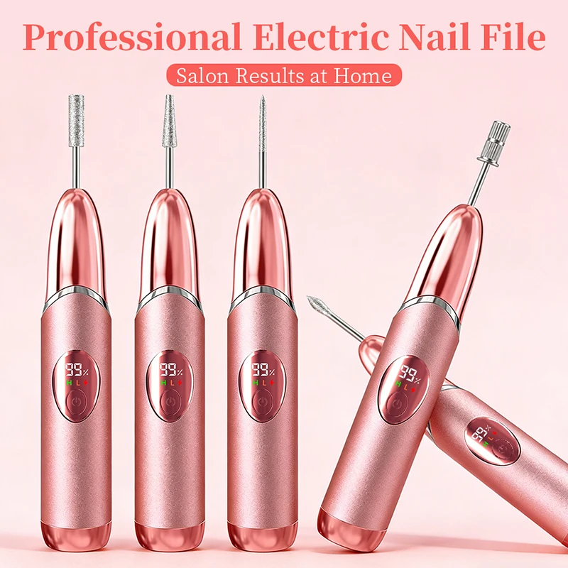 

Набор электрических сверл для лака для ногтей 6 в 1, водонепроницаемая беспроводная дрель для ногтей, портативный маникюрный набор для отшелушивания и полировки
