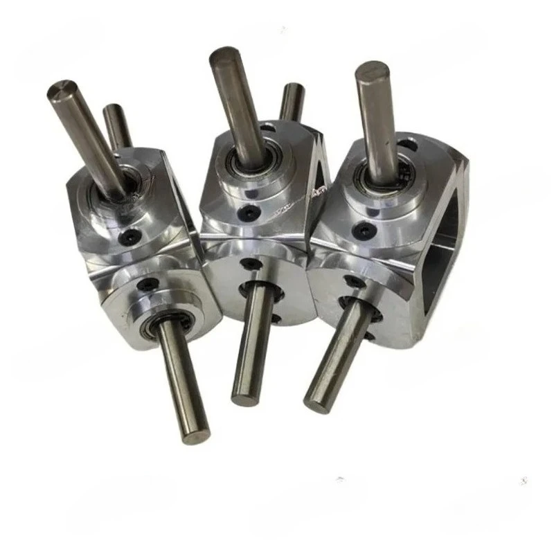 

20T Bevel Gearbox Output Shaft Ratio 1:1 T-Type Cross Commutator Right Angle Transmission 1M Diameter 8MM