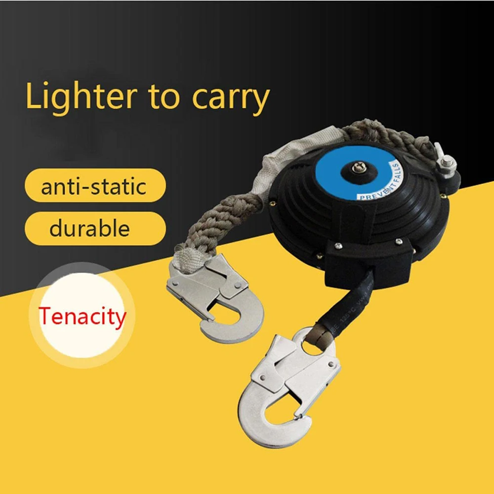 20M Insulated Webbing Inertial Fall Arrester Kit For High-Altitude Roof Construction Projects