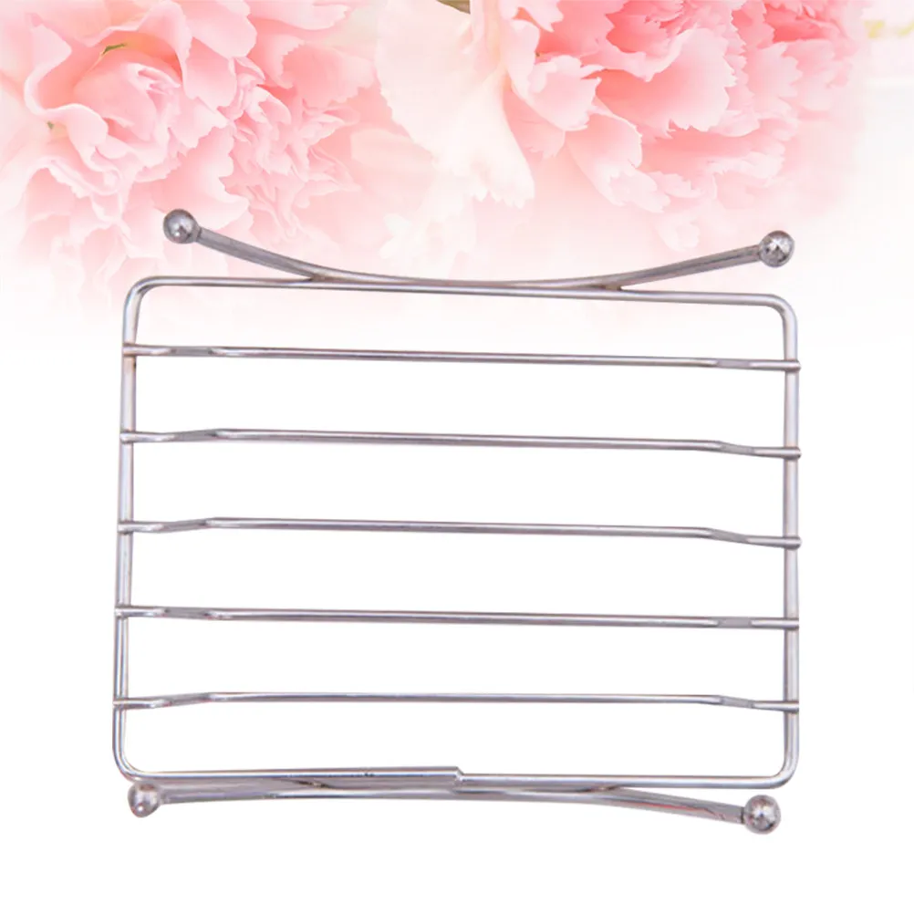 

Modern Minimalist Stainless Steel Soap Holder Box Drain Rack for Bathroom Kitchen Shower Guest Room Compact Space Saving Elegant