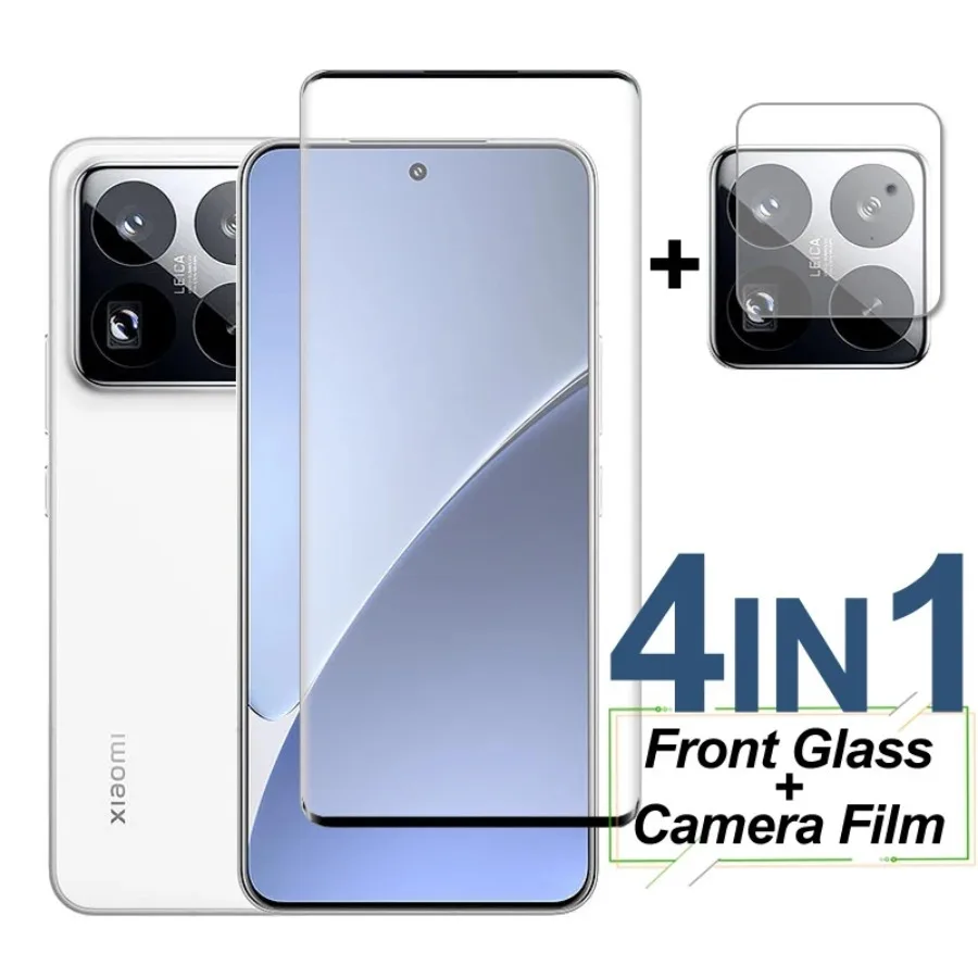 

4in1 9D Premium Tempered Glass For Xiaomi 15S Pro Civi 5 Lens Protector Film For Xiaomi 15 14 13 Ultra 15 14 13T 12T Pro