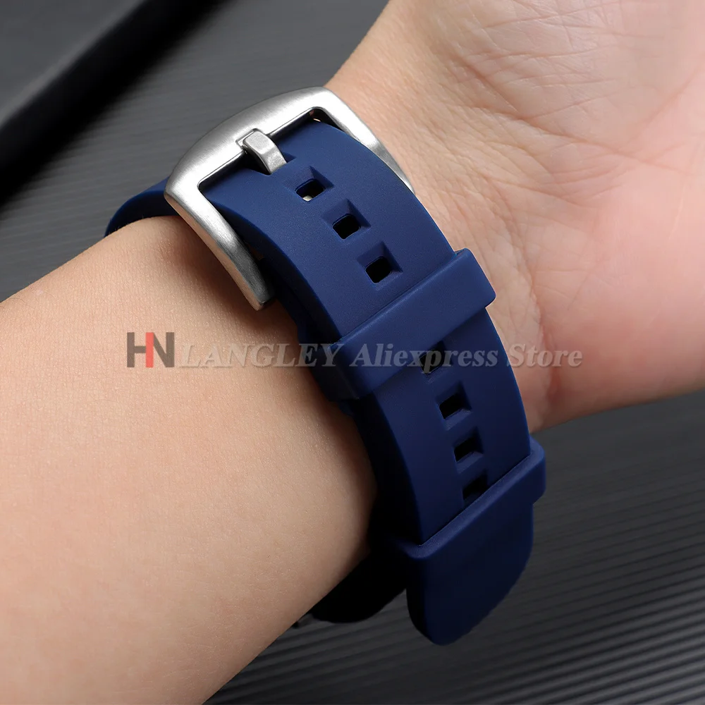 18mm 19mm 20mm 21mm 22mm 24mm Soft Silicone Waterproof Watch Strap for Rolex for Omega for Casio Belts Quick Release Bracelets image 5