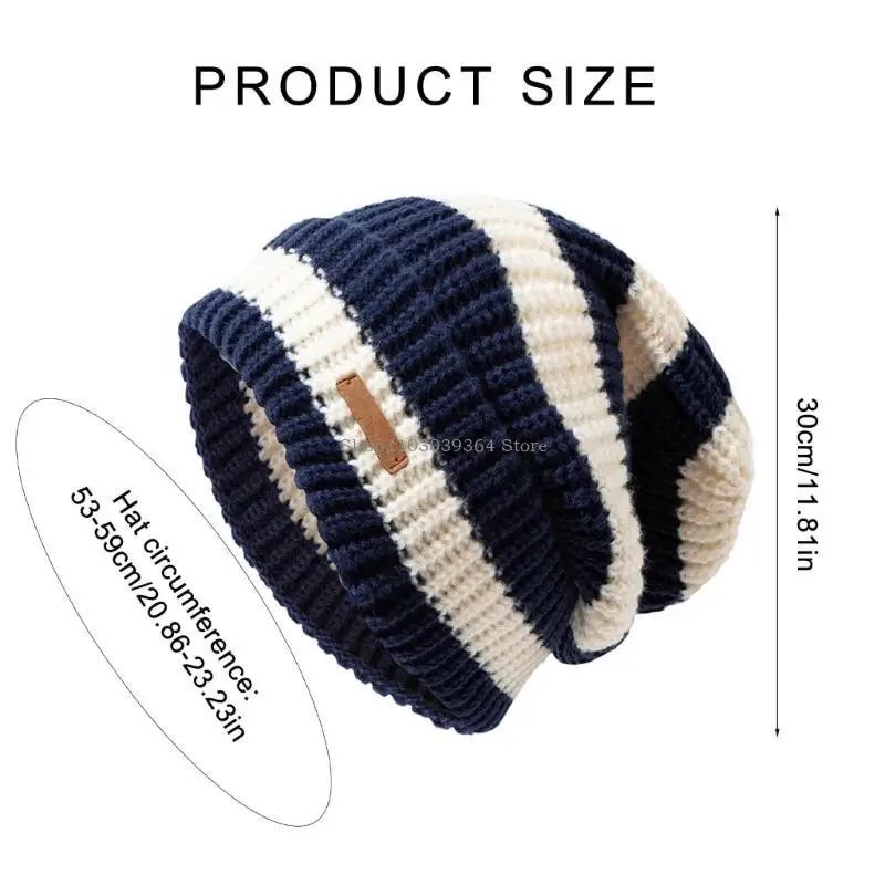 Versatiles Stripe Handmade Hat Soft Comfortable Hat Exquisites Personality Hat