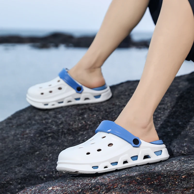 Paar-Stil Herren- und Damen-Sommer-Outdoor-Schuhe mit Dicker Sohle, Geruchshemmend und Rutschfest, Doppelnutzung für Sport, Strand und Angeln – Detail 17