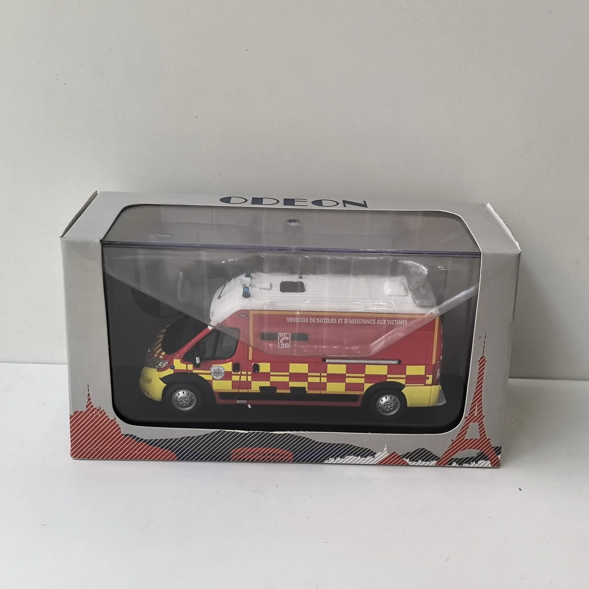 

Diecast ODEON 1/43 Scale CITROEN Jumper VSAV SDIS 38 Citroen Fire Engine Alloy Car Model Collectible Toy Gift Souvenir Display