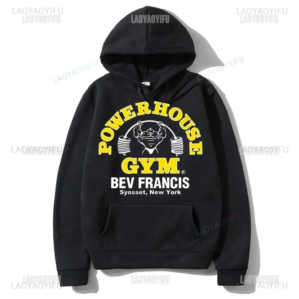 Powerhouse Gym Harajuku Geek Funny Hoodie Men's Fashion EU Size Cotton Hoodies Clothes Men Women Oversized Loose Sweatshirt Tops