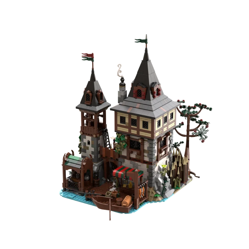 Moc filmes famosos castelo de urso arquitetura blocos de construção modulares palácio medieval modelo originalidade tijolos brinquedos presente natal