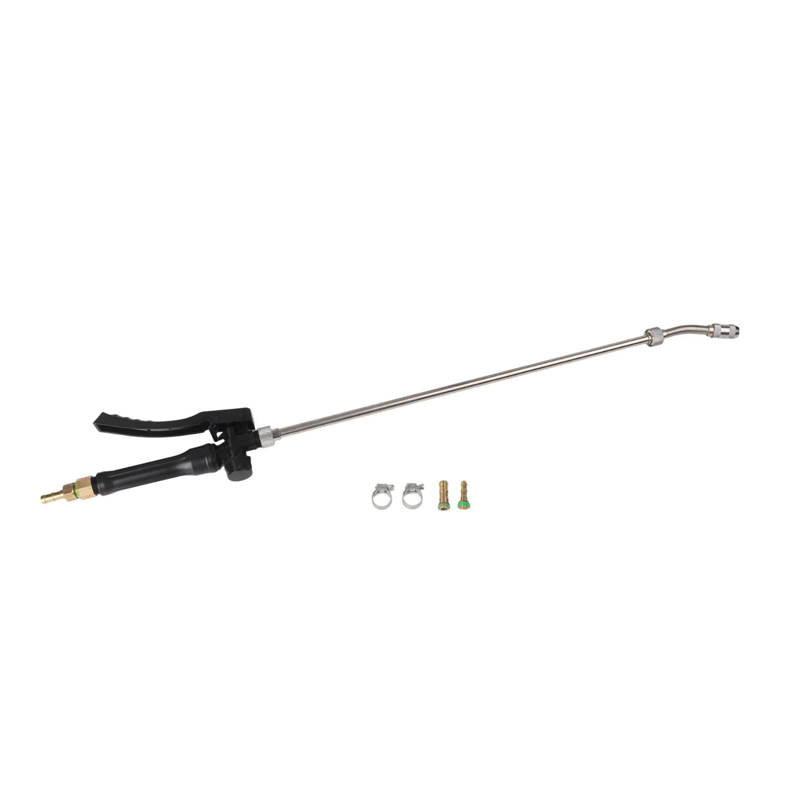 

Stainless Steel Adjustable Wand for Pump Spraying with Lockable Handle and Brass Barbs for Seamless Connection