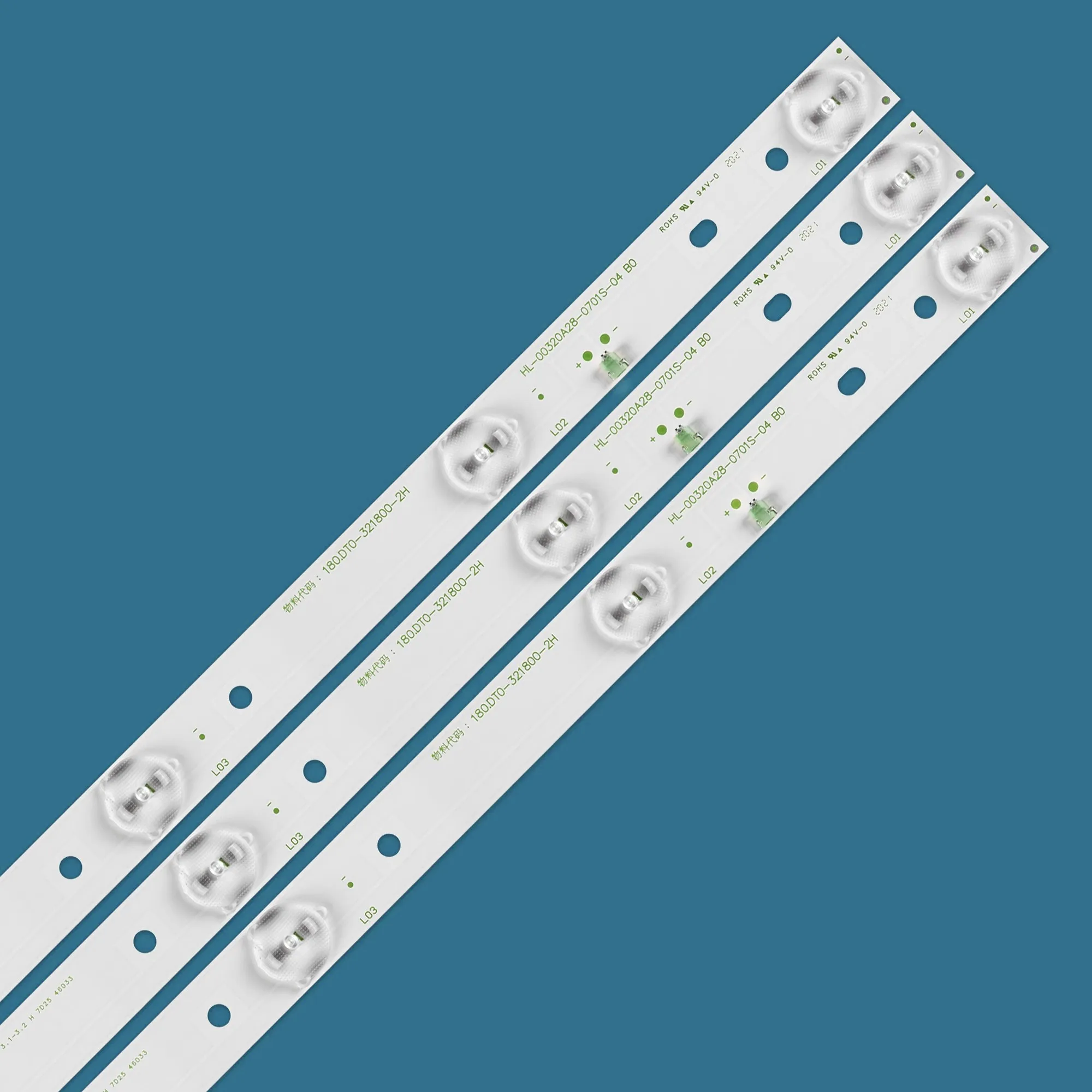 3PCS 598MM LED Strip 7lamp For CX315DLEDM HL-00320A28-0701S-04 A3 D3 32LEM-1009/T2C 180.DT0-32D900-0H 180.DTO-3218000-2H LE-32D7
