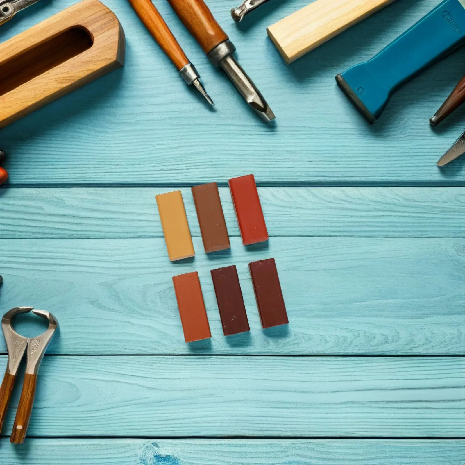 

Набор из 6 суперпрочных восковых карандашей для ремонта деревянных полов, мебели, шкафов, столов - Набор восковых карандашей для ремонта мебели