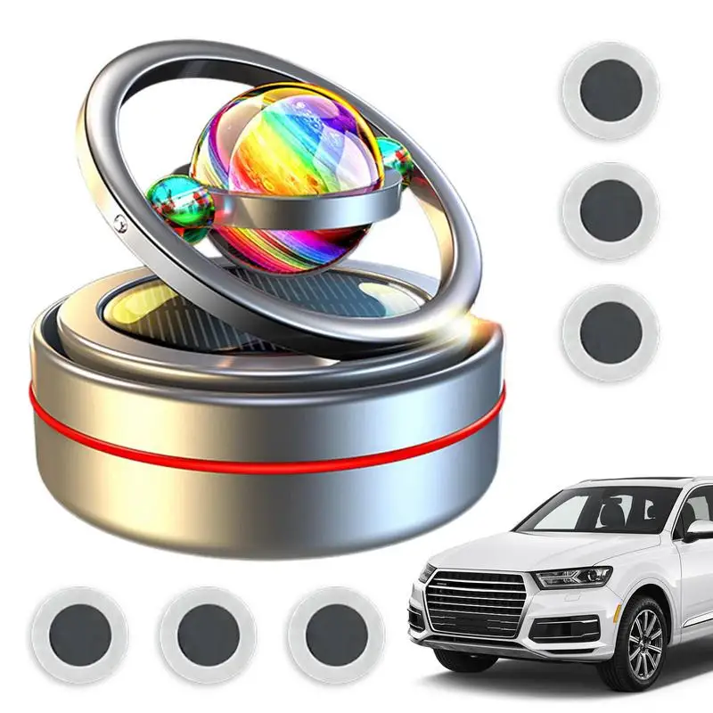 Solar Car Air Freshener Rotating Aromatherapy Diffusing Accessories Interior Durable Original Perfume Accessories Men Women