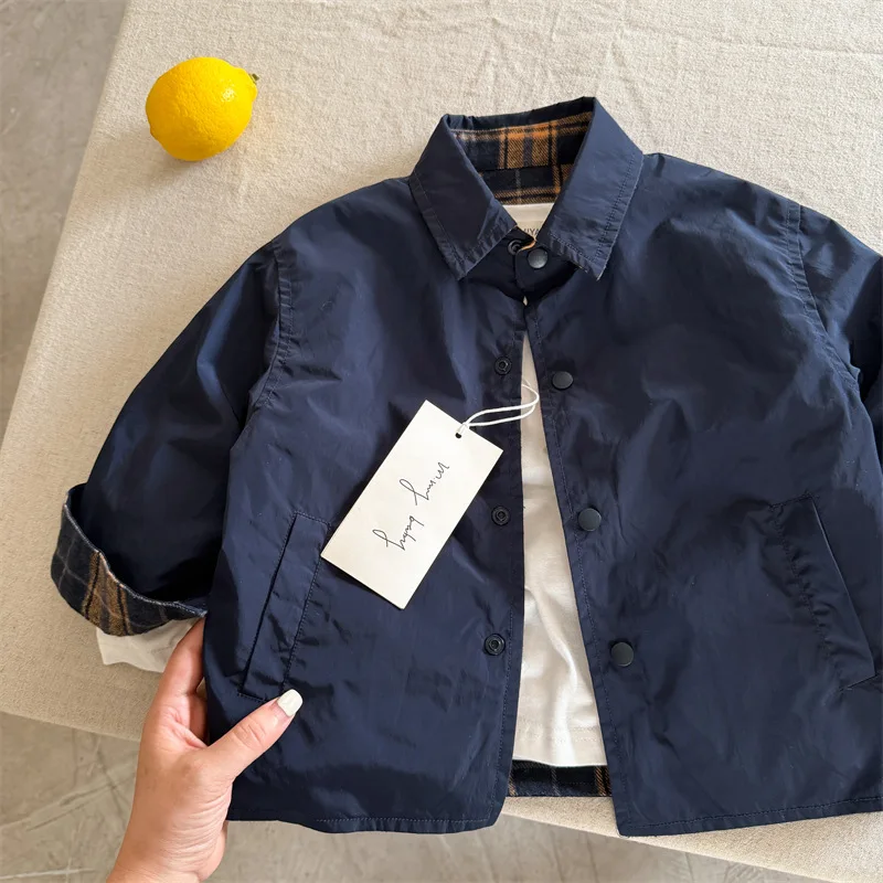 Children Clothes Kids Fashionable Jackets 2026 Autumn New Boys and Girls Trendy Long Sleeve Fashionable Casual Coat