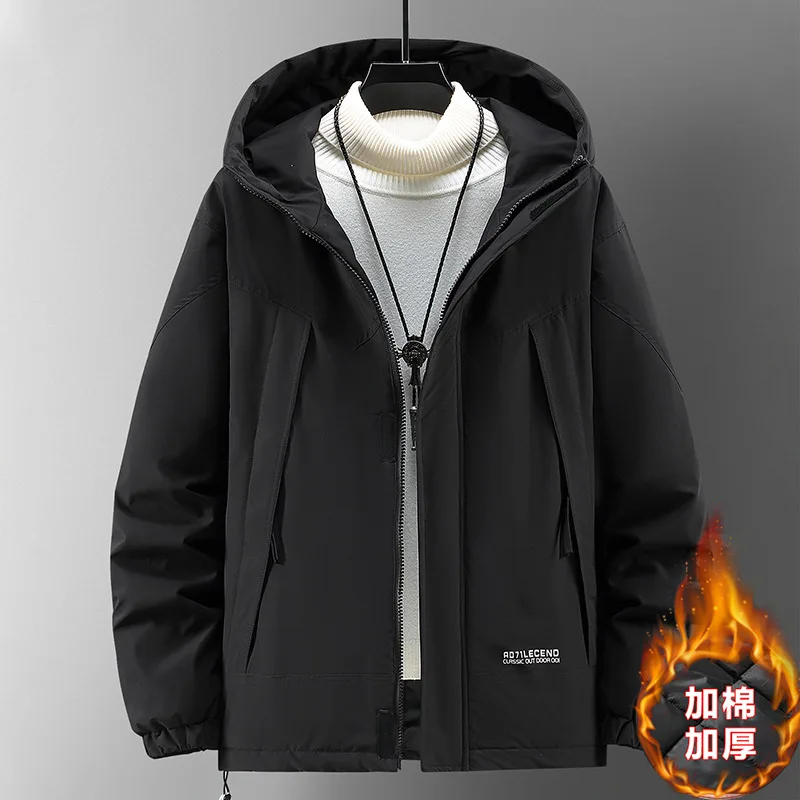 170KG Waterproof Parkas Men Winter Thick Windbreak Jackets Plus Size 12XL Coats Fashion Casual Hooded Parkas Male Big Size 11XL