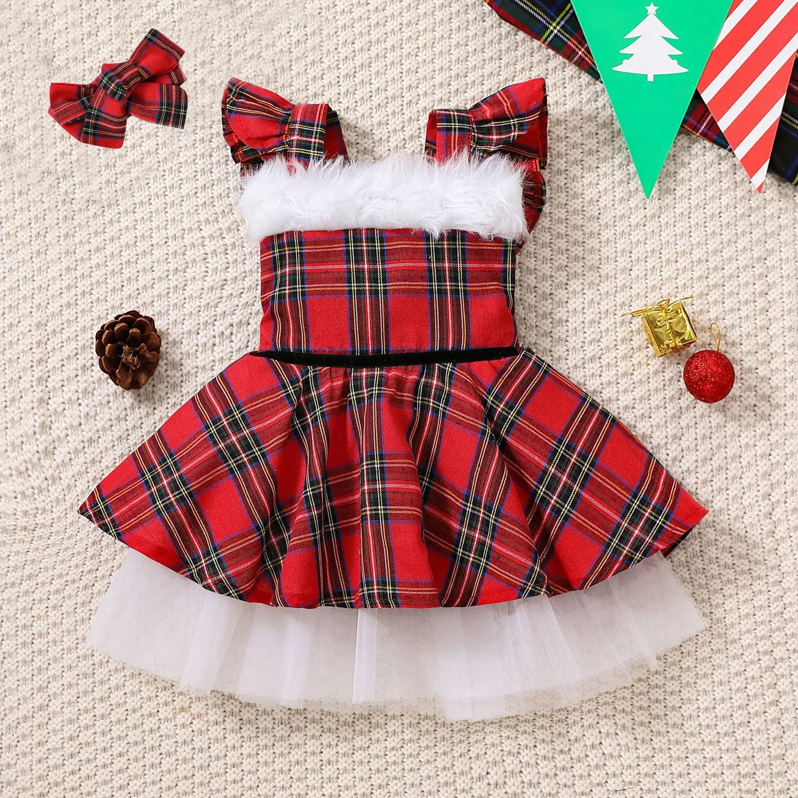 

Infant Girl Fansy Dress Toddler Chirstmas Cosplay Costume Sleeveless Princess Robe Party Festival Vestidos Children Disguise