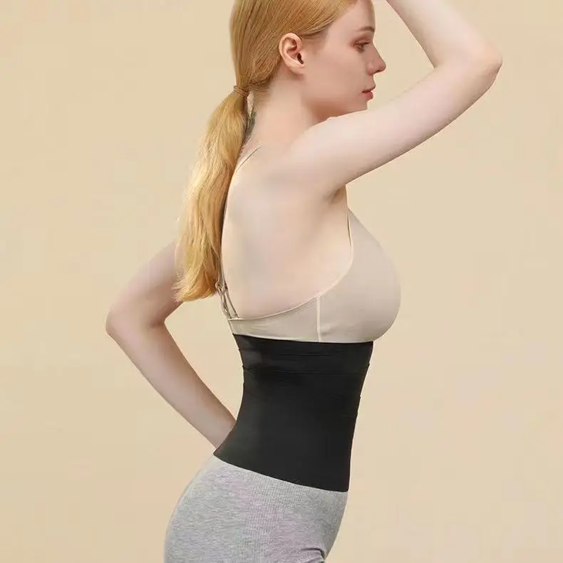 Wickeln Sie dünne Taille und Bauchband für Übungen, Fitness, elastische Bandage für Yoga-Training, Taillenstraffung – Detail 4