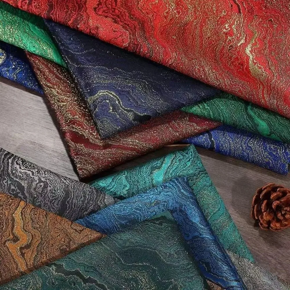 1mX1.5m Jacquard Fabric Polyester Material Ethnic Style Profile Outerwear Cloth Brocade Clothing Designer Fabrics For Diy Sewing
