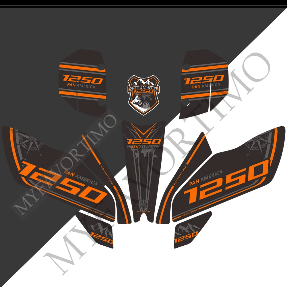For HARLEY Pan America 1250 Emblem Gas Kit Tank Pad Protector Stickers Fairing Motorcycle Knee Decal Fender 2020 2021 2022 view 2