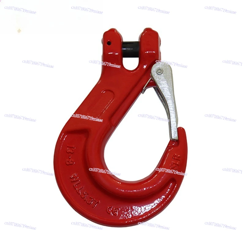 European Croissant Hook, Alloy Steel Forged Lifting Sling, Lifting Cargo Hook, Safety Buckle Hook