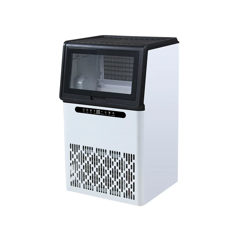 2024 New Intelligent Commercial Ice Maker Milk Tea Shop Bar KTV Square Ice Large Fully Automatic Commercial Ice Maker