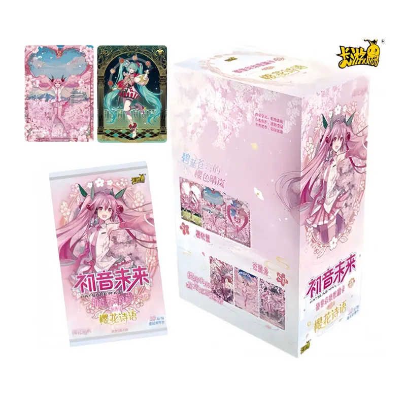 

KAYOU Hatsune Miku Series 5, первый вид, пакет Cherry Blossom Poetic Whispers, официальная коллекционная карта в стиле аниме на день рождения