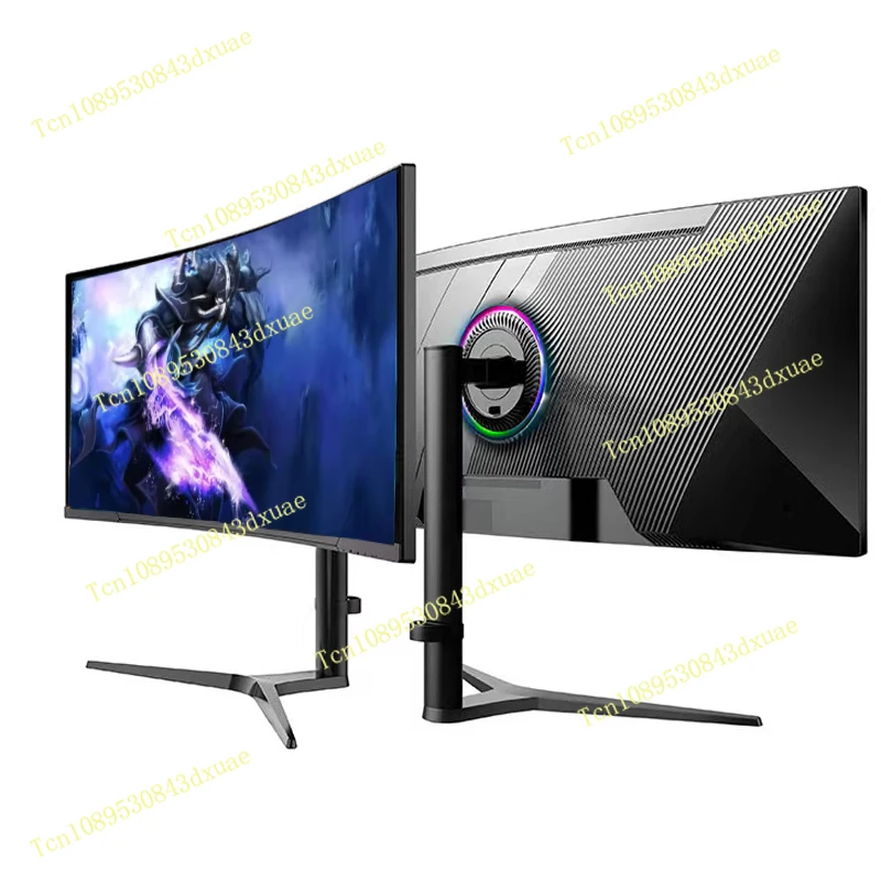 34 inch LCD 144hz 165 HZ 4k computer  mo Rgb light bar game curved screen  mo