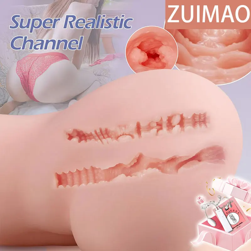 ZuiMao Sex Doll Realistic Pocket Pussy Big Ass Male Masturabator with Virgin Pussy & Tight Anus Adult Sex Dolls Big Butt Sex Toy