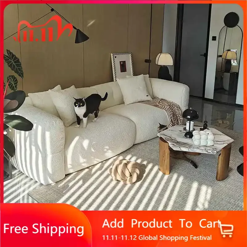 

Individual Large European Sofa Velvet Fabric Gray Nordic Living Room Couch Lounge Italian Unique Sillon Cama Trendy Furniture