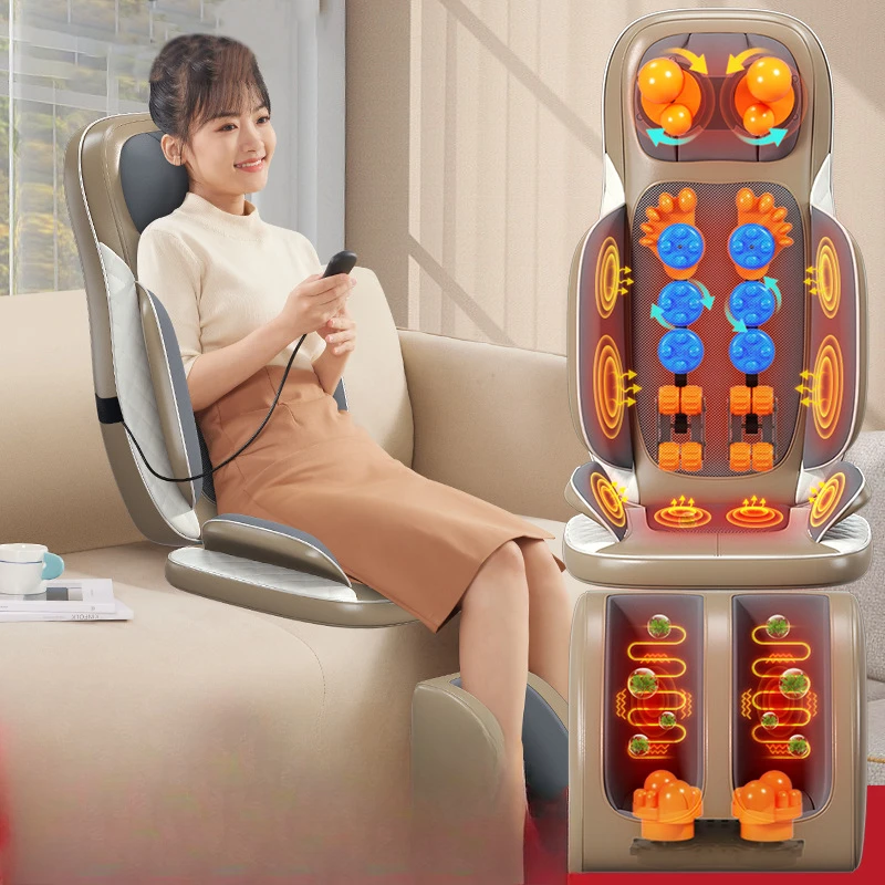 Massage cushion full body massager multifunctional electric back waist leg sole cervical spine back massage cushion