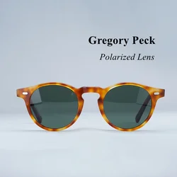 Gregory Peck Sunglasses OV5186 Vintage Polarized Sunglasses Women Sun Glasses for Men Round Sunglasses Men Ladis Glass