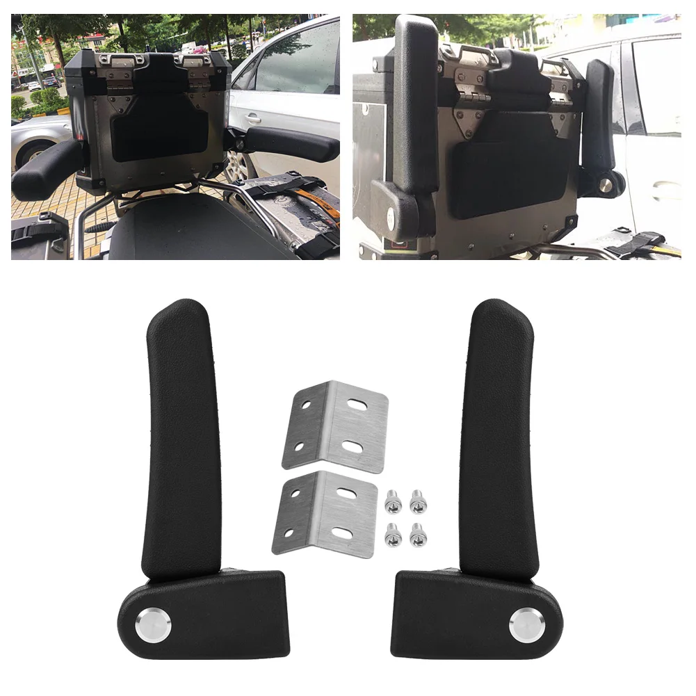 

Motorcycle Passenger Rear Folding Top Case Box Rear Seat Armrest Kit for Motorcycle Rear Seat Armrest