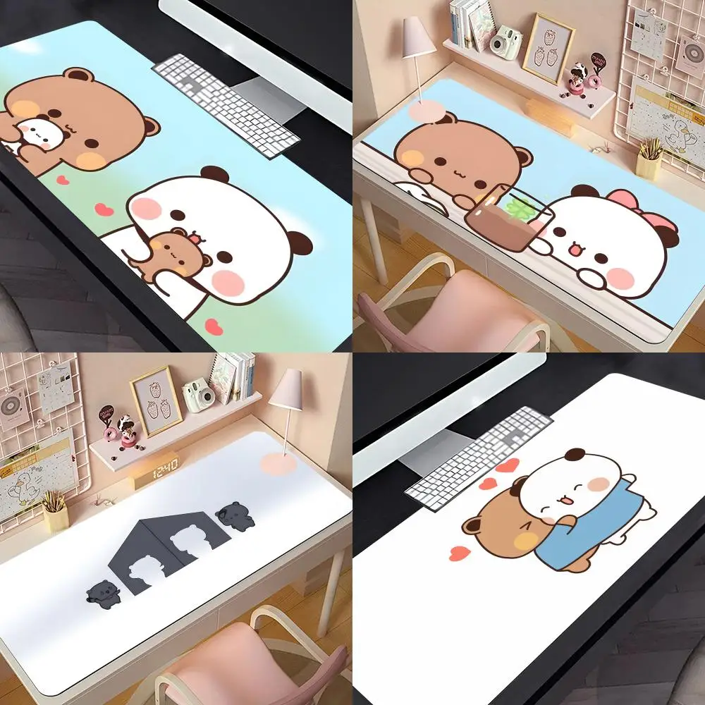 Kawyi B-bubu Dudu Mouse Pad Rubber Large Mousepad Game Table Keyboard Pad Rubber Carpet Notebook Mousepad