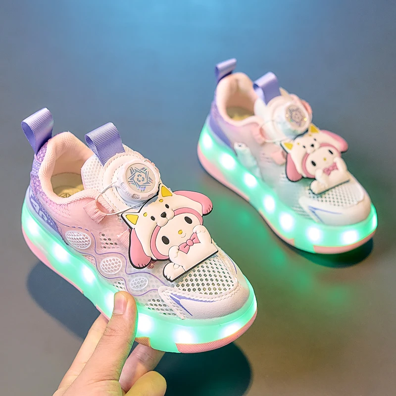 

Disney Cartoon 4-Wheels Sneakers for Boys and Girls Kids Roller Skate Shoes Fashion Casual Sports Children Gift Nice Footwear