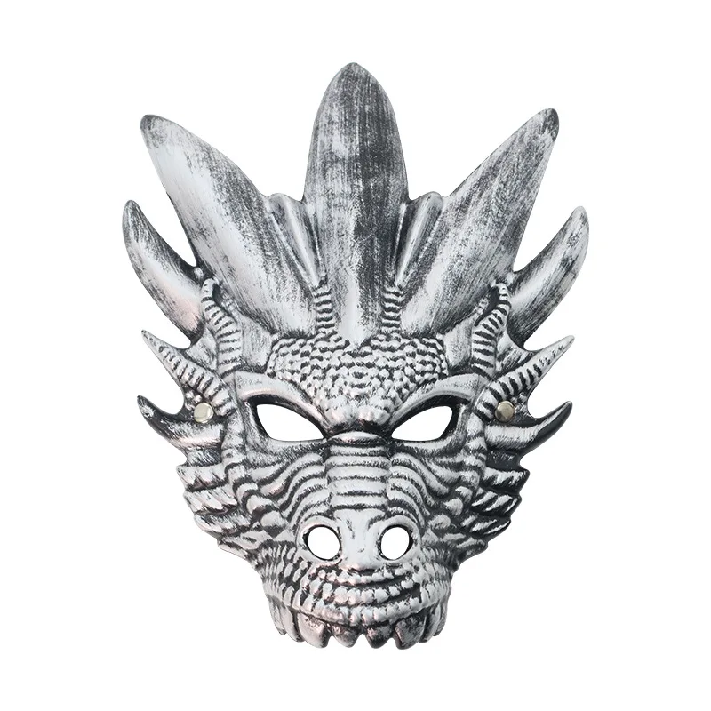 Dragon Mask Animal Masks for Kids Cosplay Dinosaur Head Dress up Costume Carnival Party Accessories