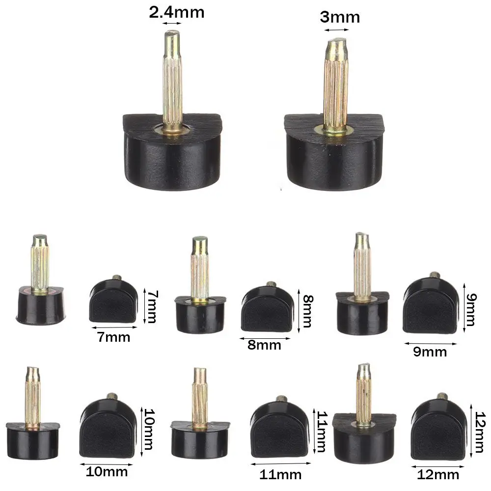 Tapones de tacón de aguja para reparación de zapatos, elevadores de piezas, protectores de puntas de tacón alto, 10 unidades