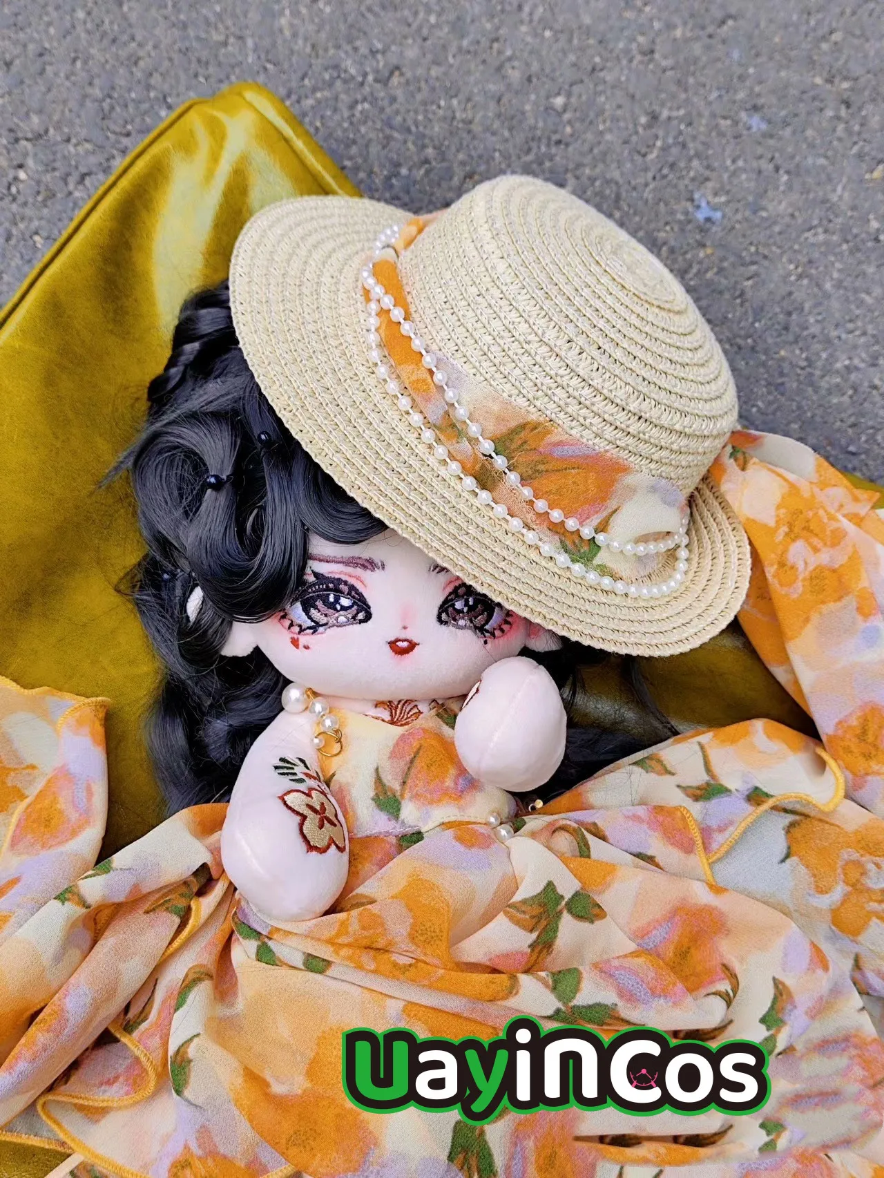 

30cm Anime man yin Fairy Princess Girl Long Wig Hair Monster Stuffed Long legs Plushies Plush Cotton Doll Body Toy Kids Gifts