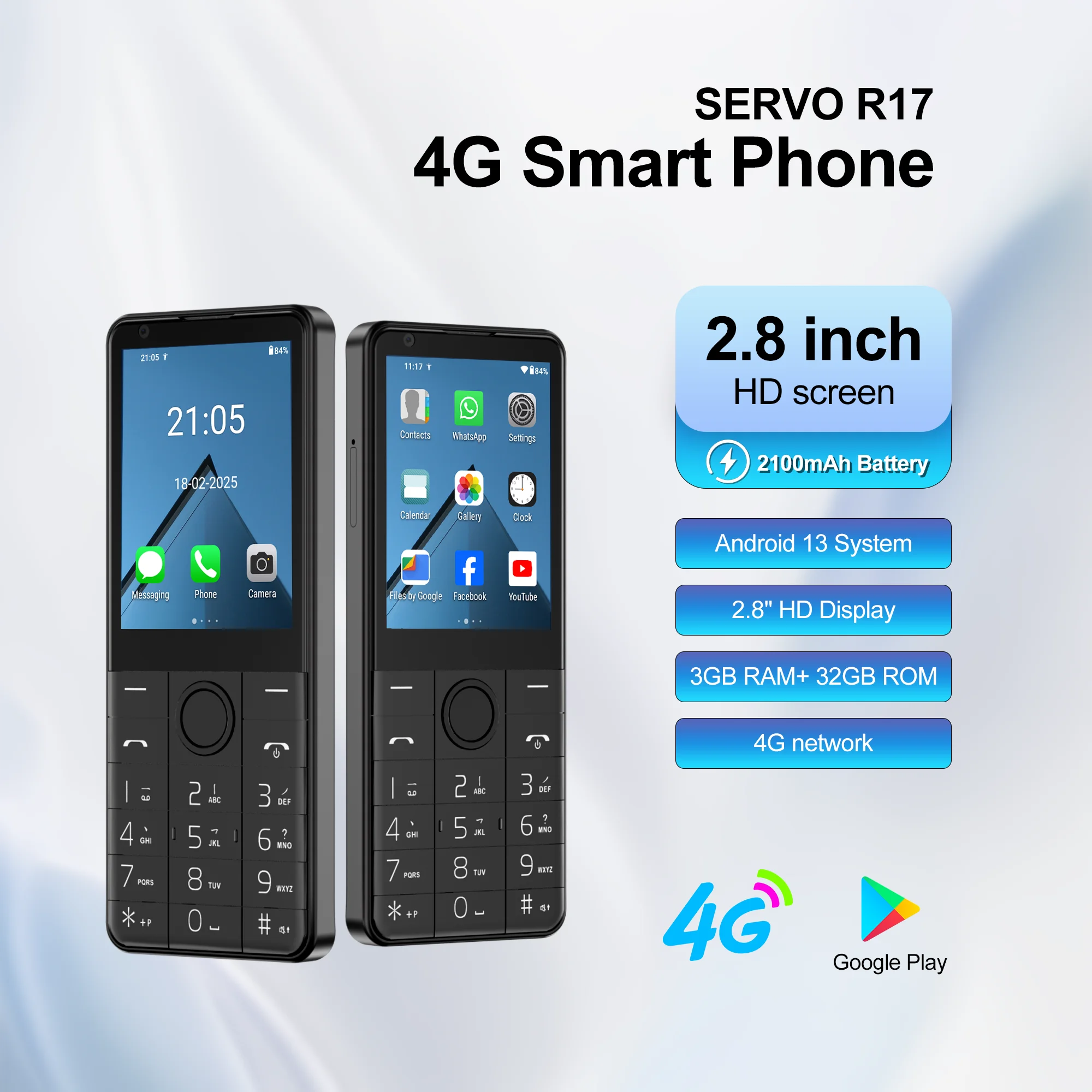 SERVO R17 Android 4G LTE Smartphone 2.8
