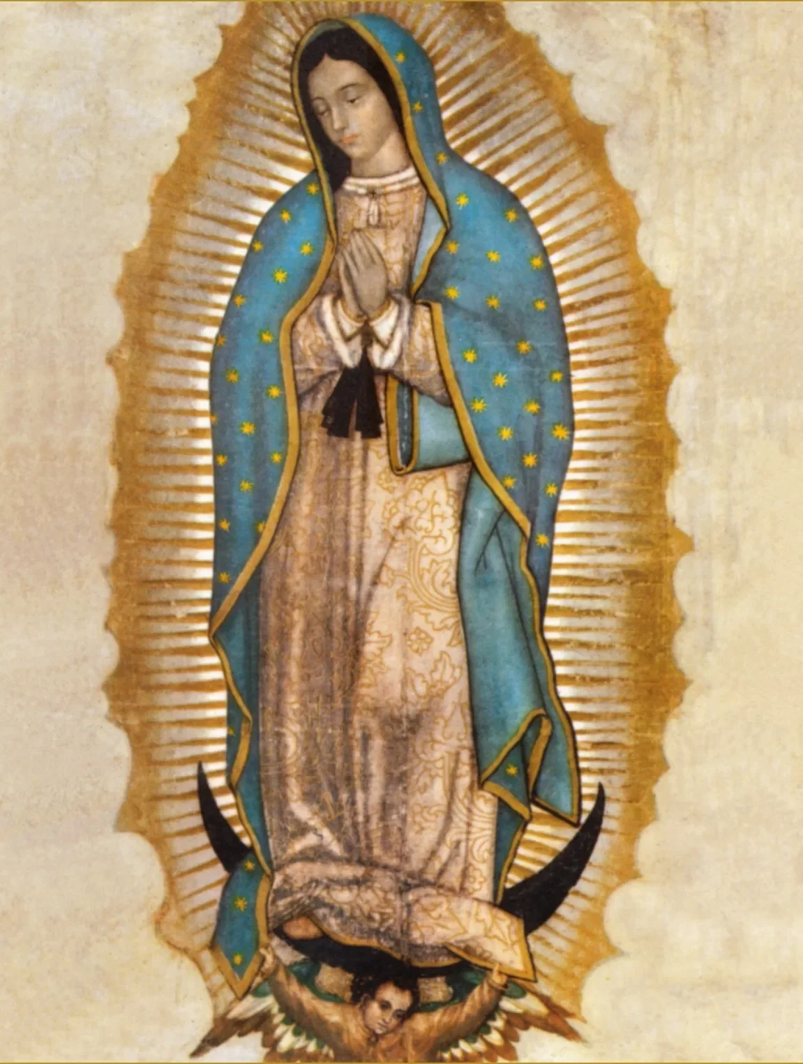 The Day of the Virgin of Guadalupe in Mexico Print Art Canvas Poster For Living Room Decor Home Wall Picture
