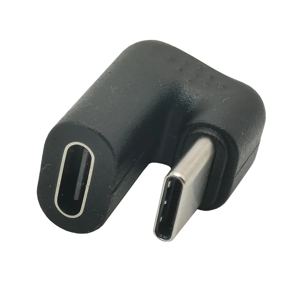 USB 3.1 rozszerzenie męskie i żeńskie 180 stopni prostopadły USB-C typu C do rozszerzenia typu c do telefonu komórkowego i tabletu