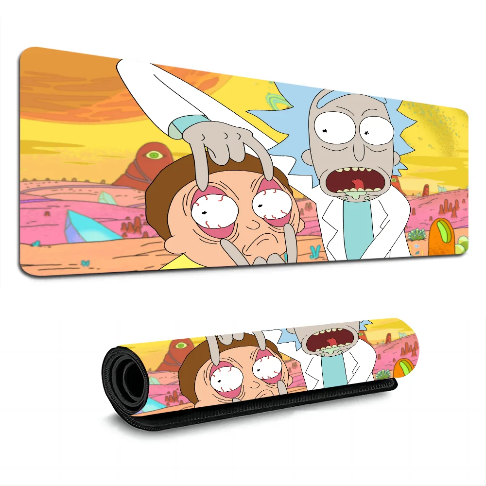 Cute Ricks Cartoon Boys Beautiful large gaming mousepad L XL XXL gamer mouse pad Size for Game Keyboard Pad for Gamer