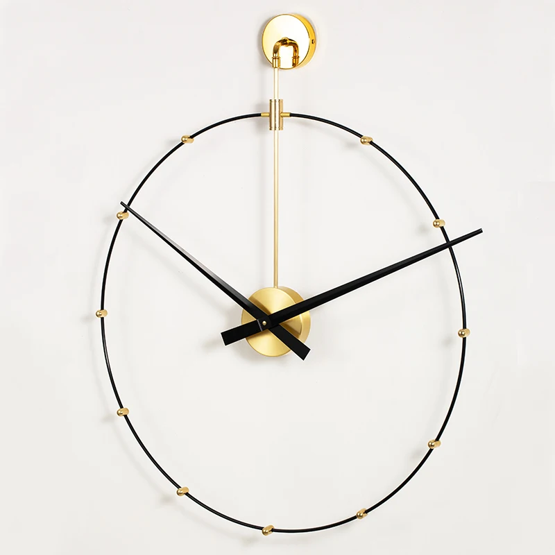 

Minimalist creative oversized wall clock, simple modern Nordic personality fashion hotel lobby living room creative silent clock